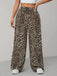 1970s Leopard Wide-Leg Drawstring Pants