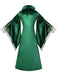 1930s Velvet Winifred Sanderson Inspired Witch Costume Dress