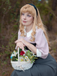 Gray 1940s Colorblock Pleated Suspender Dress