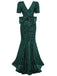 1930s Sequin Bow Maxi Mermaid Dress