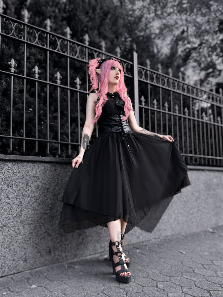 Halloween Gothic Steampunk Lace Dress