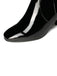 Vintage Patent Leather Block Heel Knee-High Boots