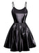 1980s Metallic Spaghetti Strap Party Dress