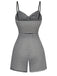 Black & White 1930s Striped Twist Romper