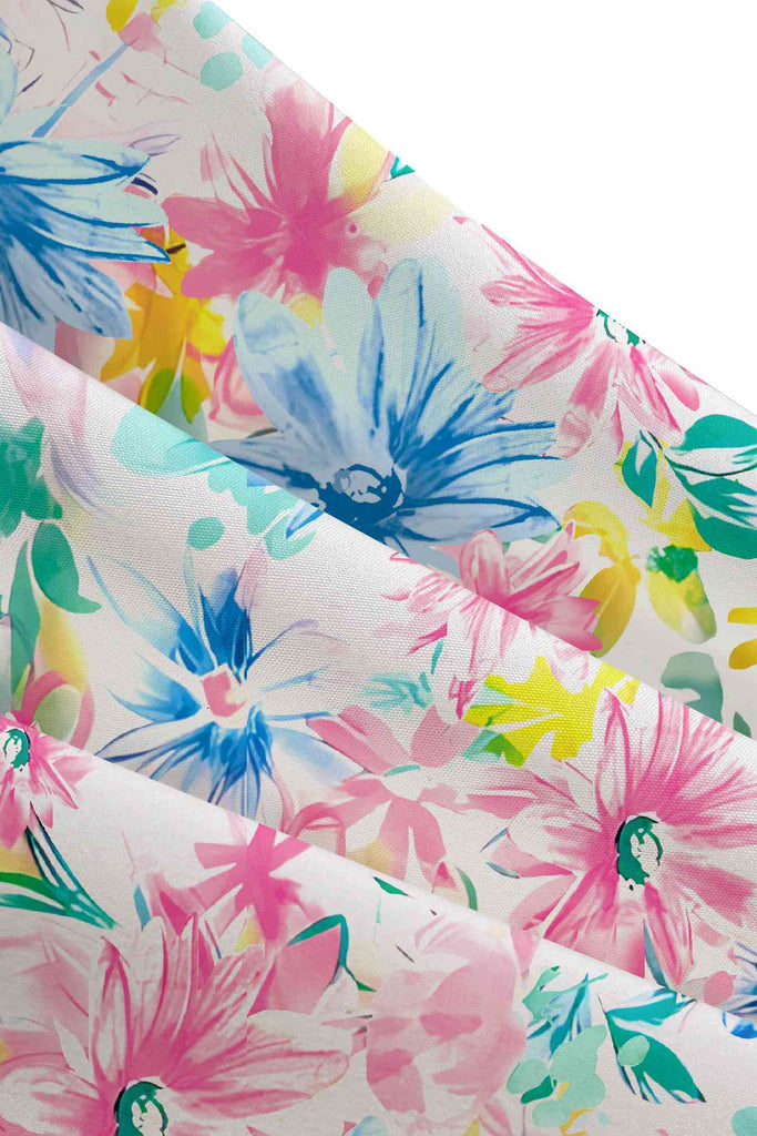 Multicolor 1950s All-Over Floral Swing Dress