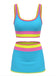 3PCS 1950s Contrast Color Zigzag Trim Tankini Set & Cover-Up, vintage fashion, retro style - perfect for women who love vintage and retro fashion