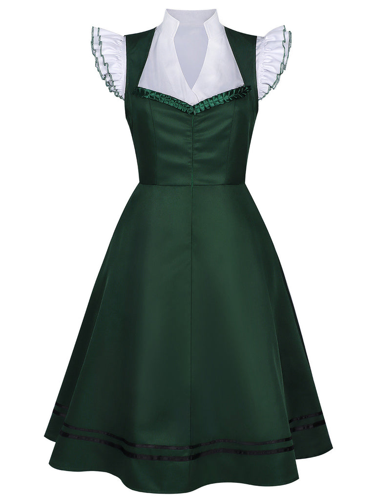 1950s Ruffle Vintage Two Piece Set 11