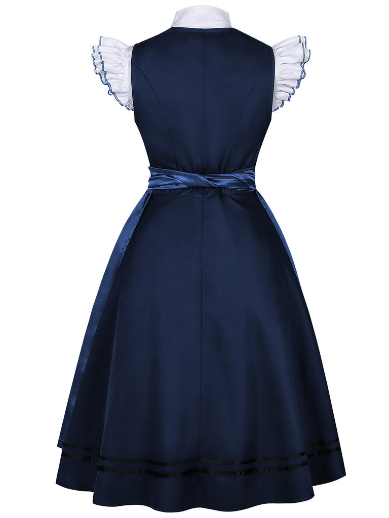 1950s Ruffle Vintage Two Piece Set 2