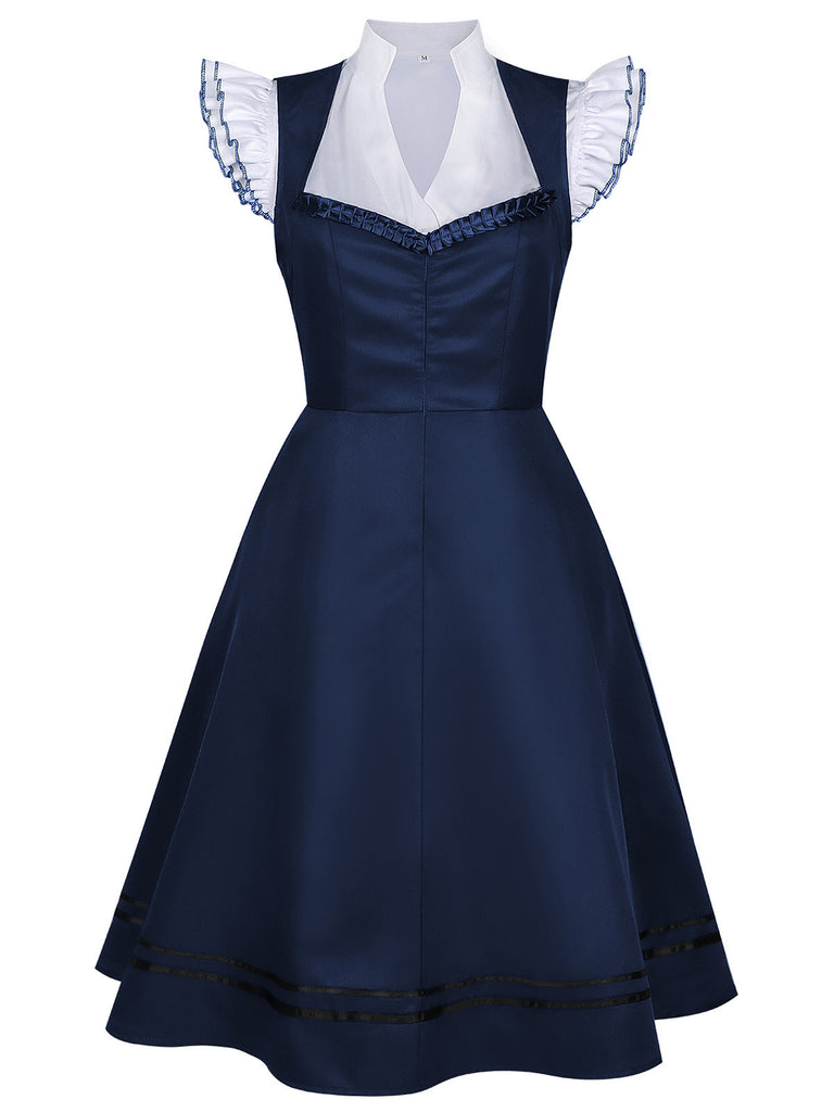 1950s Ruffle Vintage Two Piece Set 3