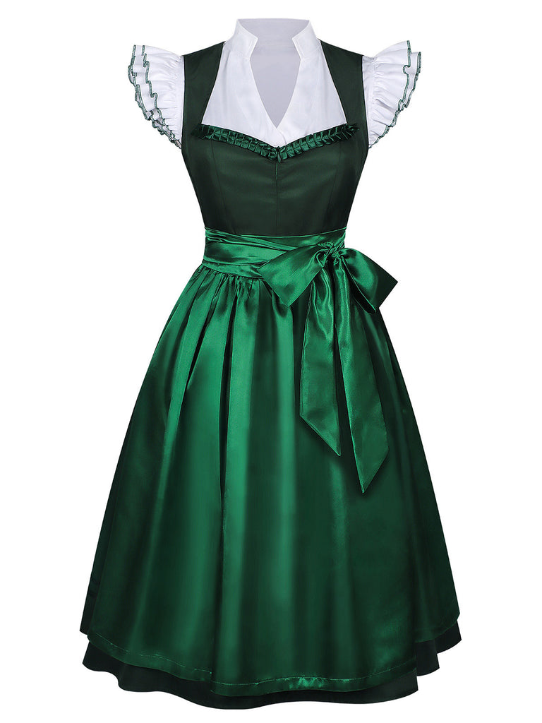 1950s Ruffle Vintage Two Piece Set 8
