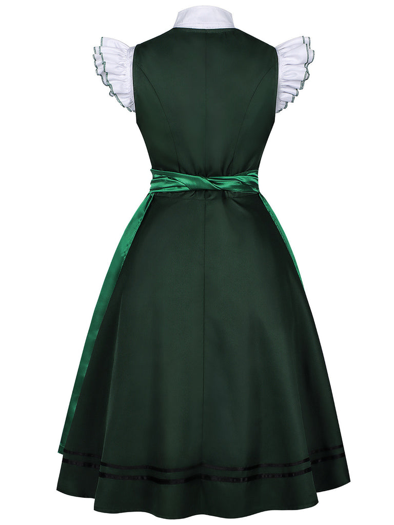 1950s Ruffle Vintage Two Piece Set 9