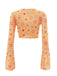 3PCS 1970s Flare Sleeve Disco Hippie Costume Set - vintage fashion, retro style