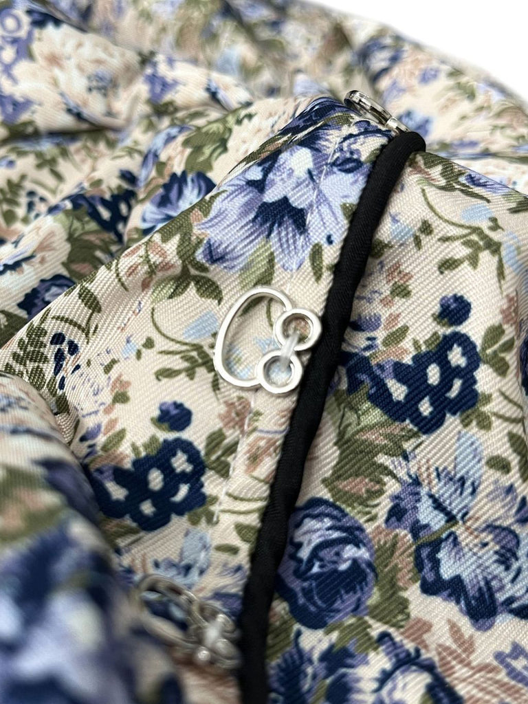 Blue 1950s Square Neck Two Piece Set 13