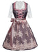 3PCS Pink 1950s Lace Top & Embroidered Ribbon Dress - vintage dress, retro fashion, rockabilly