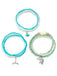 3PCS Shell Dolphin Charm Beach Bracelet Set - vintage fashion, retro style