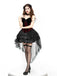 2PCS Red 1980s Gothic Cross Top & Lace Skirt