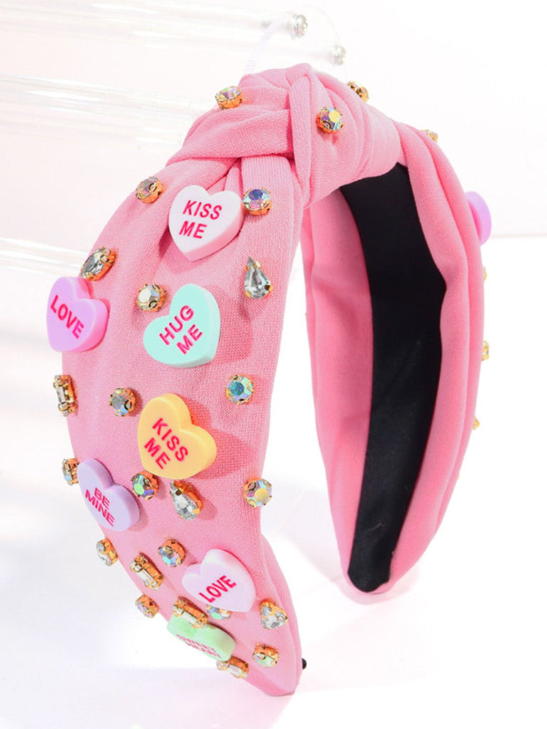 Valentine's Day Heart Rhinestones Headband