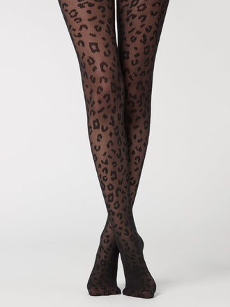 Leopard All-over Print Pantyhose