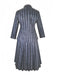 1940s Wednesday Academy Striped Uniform Costume Set
