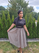 Black 1950s Polka Dot Swing Vintage Dress