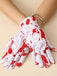White Halloween Spooky Bloody Gloves