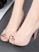 Peep Toe Knot Stiletto High Heels