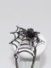 Halloween Diamond Spider Web Gothic Brooch
