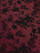 [Pre-Sale] Wine Red 1950s Lace Floral Bishop Sleeves Dress