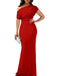 1930s Off-Shoulder Bodycon Maxi Dress
