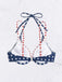 Blue & Red 1950s Stars & Stripes Bikini Top