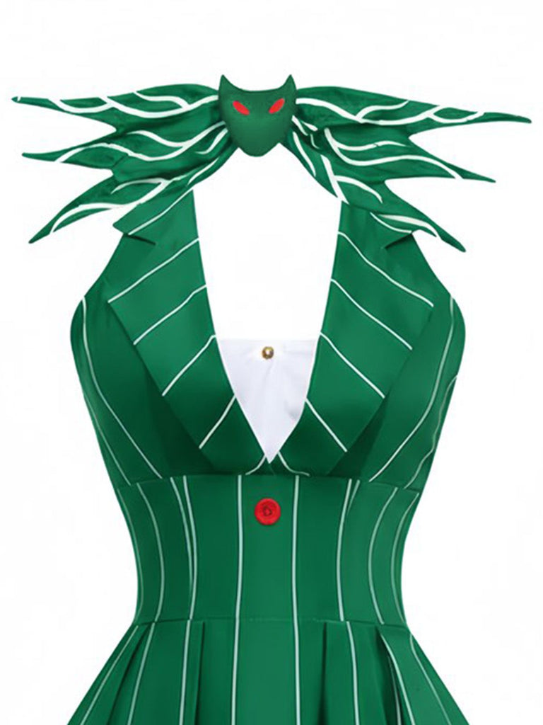 [Pre-Sale] 1960s Nightmare Before Christmas Bat Striped Dress