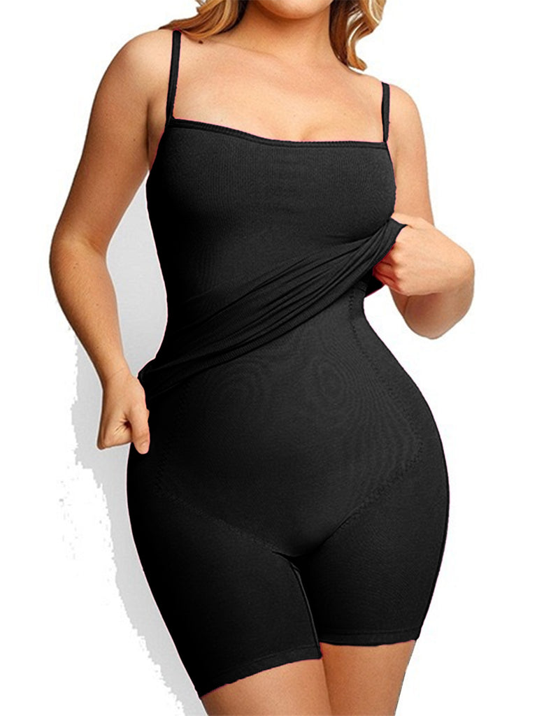 1980s Stretchy Bodycon Dress with Built-In Shapewear
