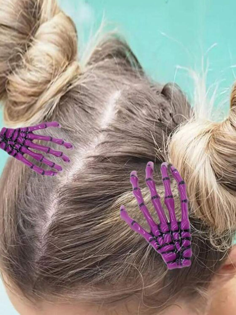 Halloween Skeleton Hand Hair Clip