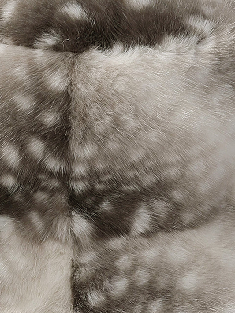 Plush Deer-Print Bucket Hat & Scarf Set