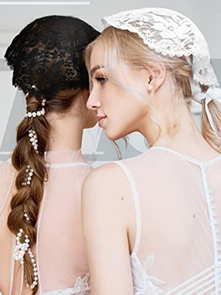 Vintage Floral Lace Head Covering