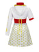 3PCS Red Zombies Nova Hollow Contrast Costume Set