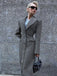1930s Solid Lapel Button Wool Coat