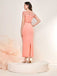 1960s Sheer Fringe Belted Bodycon Dress