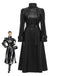 [Pre-Sale] Black 1970s PU Leather Trench Coat