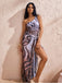 1950s Tiger One-Shoulder Swimsuit & Cover-Up