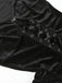 Black 1960s Gothic Flocked Dress
