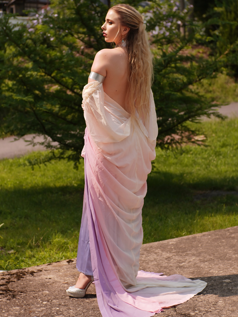 1980s Star Wars Amidala Ombre Gradient Dress