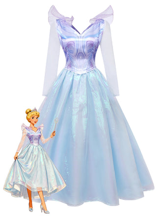 Blue 1950s Wicked Witch Mesh Dress