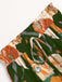 1970s Boho Floral Bow Tiered Skirt