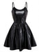 1980s Metallic Spaghetti Strap Party Dress