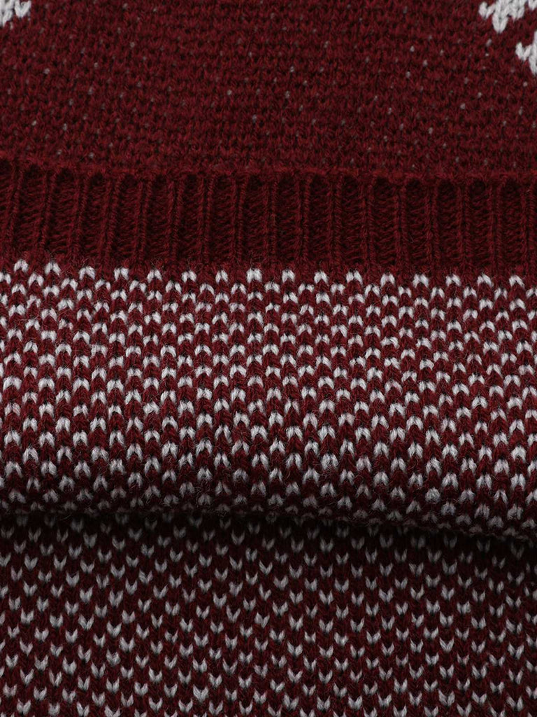 1960s Colorblock Knit Sweater Dress