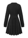 1940s Solid Knitted Lantern Sleeve Sweater Dress