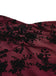 [Pre-Sale] Wine Red 1950s Lace Floral Bishop Sleeves Dress