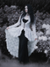 White 1980s Gigot Sleeve Victorian Lace Dress