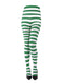 Vintage Christmas Striped High-Waisted Pantyhose